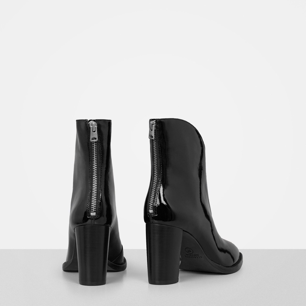 AllSaints Miraba Patent Leather Boots - Picture 3 of 8